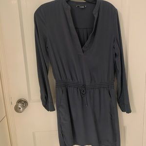 Vince long sleeve gray dress
